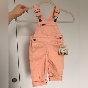 New Wrangler Peach Kids Overalls
